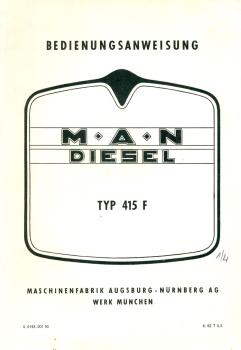 MAN 415 F Bedienungsanweisung