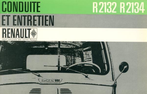 Renault R 2132/2134 Gebrauchsanweisung