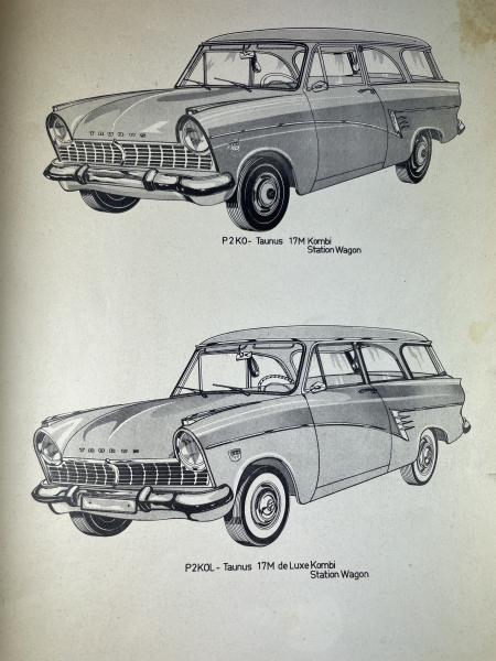 Ersatzteilliste Ford 17 M