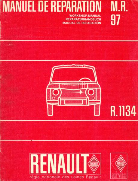 Renault R 1134 Reparaturhandbuch