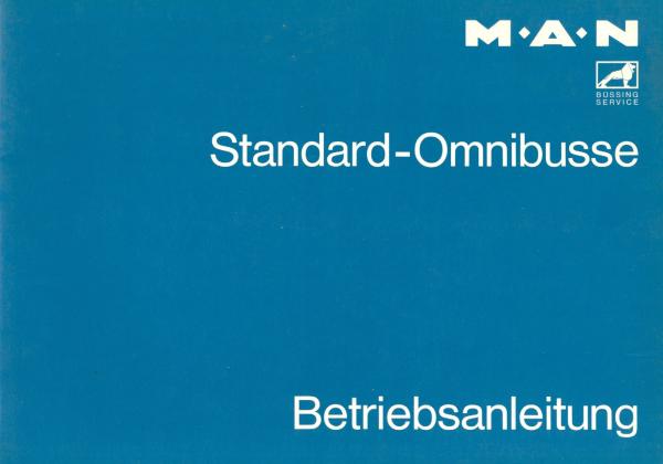 MAN Standard-Omnibusse Betriebsanleitung